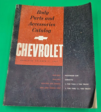 Vintage 1961 Body Parts Accessories Catalog Chevrolet 1933-1962