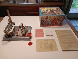 Vintage Wilesco, D16, Steam Engine With Original Box, Great Condition, Complete.