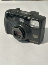 Pentax Espio 928 35mm Compact Film Camera Black Great Condition 