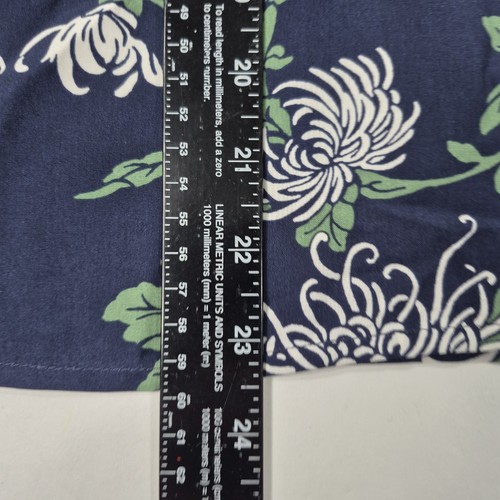 Top para mujer Reyn Spooner XL azul floral hawaiano edición limitada Alfred Shaheen - Imagen 6 de 17