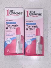 First Response Pregnancy Test Value Pack Comfort Check 8ct Lot of 2 New 2028