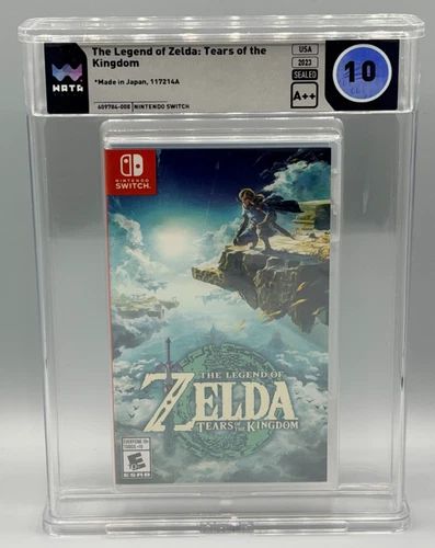 Legend of Zelda Tears Kingdom Nintendo Switch First Print Sealed New WATA 10 A++
