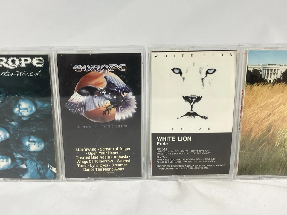 EUROPE Cassette Tape Lot x6 Final Countdown Out WHITE LION Pride Game FIREHOUSE - Image 4 of 4