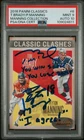 2016 CLASSIC CLASHES #6 PEYTON MANNING TOM BRADY PSA 9 DUAL INSCRIPTION AUTO 10
