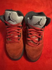 Nike Air Jordan 5 Retro BG 'Red Suede' 2017 440888-602 Youth Size 6Y