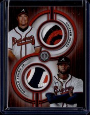 2025 Topps Tribute Ronald Acuña Jr. Chipper Jones #TPDR-JA Dual Relics