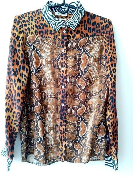 Women Rich & Royal Shirt Black Viscose XS