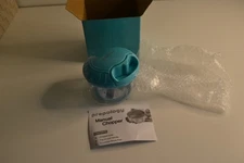 Prepology, Manual Chopper, Teal ,Chop/Dice, Manual Pull Function, Brand New