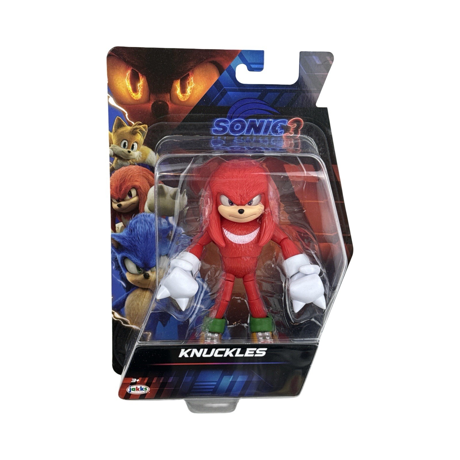 Sonic The Hedgehog Sonic 3 Movie Knuckles Collectable Action Figure by Jakks NEW