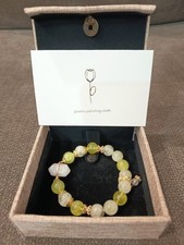 Bracciale con perline fatto a mano gioielli alla moda simulato quarzo citrino...