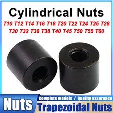 T10 T60 Trapezoidal Nut Right-Hand Thread Steel Cylindrical Nuts Wear-Resistant