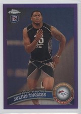 2011 Topps Chrome Retail Purple Refractor 299/499 Julius Thomas #92 9sb