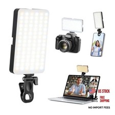 Portable Selfie Light for iPhone: 90 LED Rechargeable Phone Fill Lights, Black