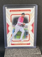 2025 Panini National Treasures - Christian Moore #61 /10 (RC)