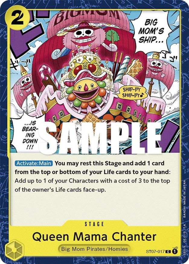 One Piece Queen Mama Chanter (ST07-017/29) Starter Deck 07 Big Mom