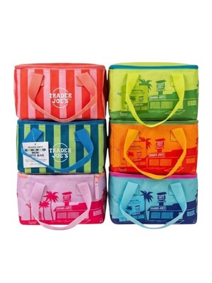 Trader Joe's 2026 Summer Mini Insulated Tote Cooler Bag NWT Ships Fast