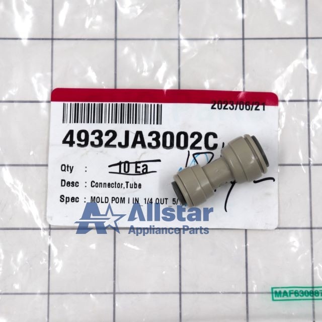 LG Refrigerator Tubing Connector 4932JA3002C