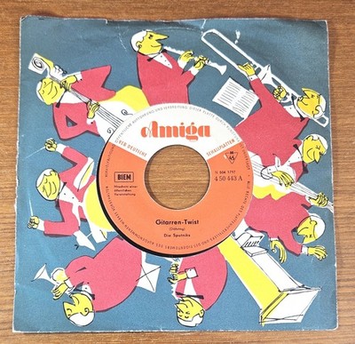 DIE SPUTNIKS ''Gitarren-Twist'' DDR EX 1964 AMIGA 7'' Beat Rock 'n' Roll INSTRO 45