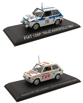 Lot de 2 Fiat 126P Rallye - 1/43 Voiture miniature Diecast LFIA1 - Photo 1/4