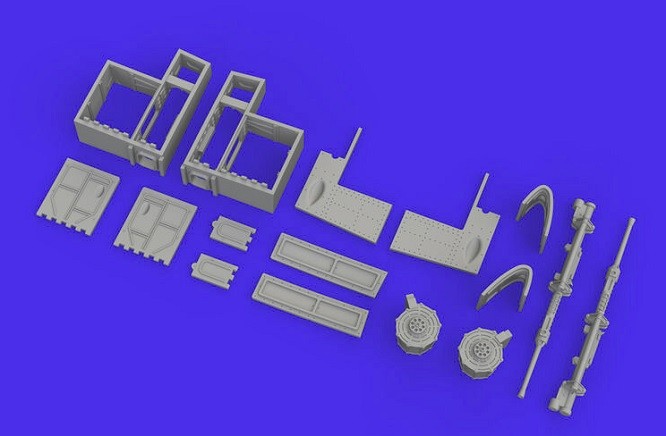 Eduard Accessories 648849 - 1:48 A6M2-N Rufe Gun Bays Print 1/48 Eduard - New