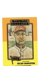 Oscar Charleston 1980 Baseball Immortals Card #152 Negro League Player