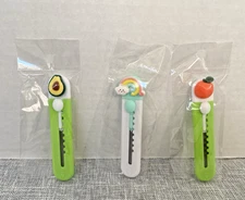 Exacto Knife Box Cutter Utility Push Up Blades Office Home Dorm Set  NEW