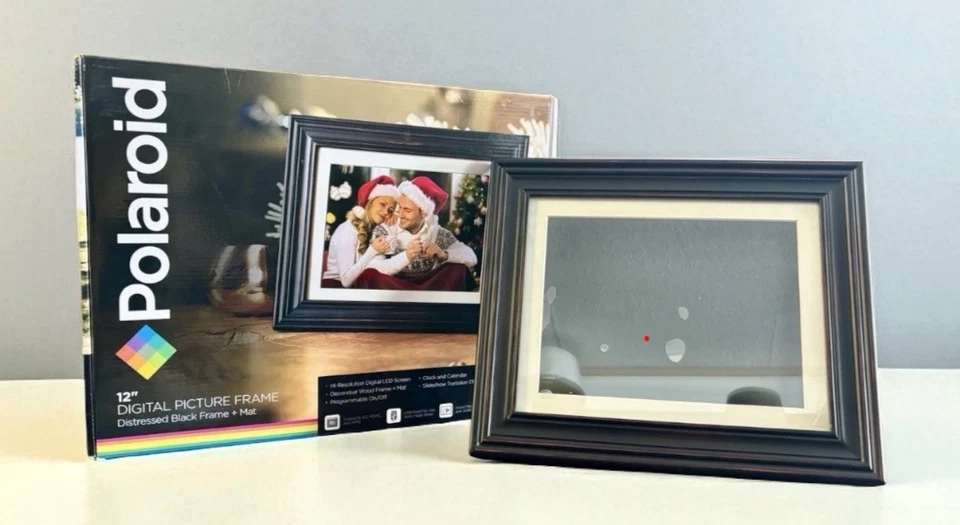 Polaroid 12” Digital Picture Frame PDF-1250W LED Screen, Slideshow, Clock - Image 2 of 4