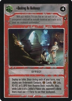 Seeking An Audience - Jabba's Palace Sealed Deck - Star Wars CCG