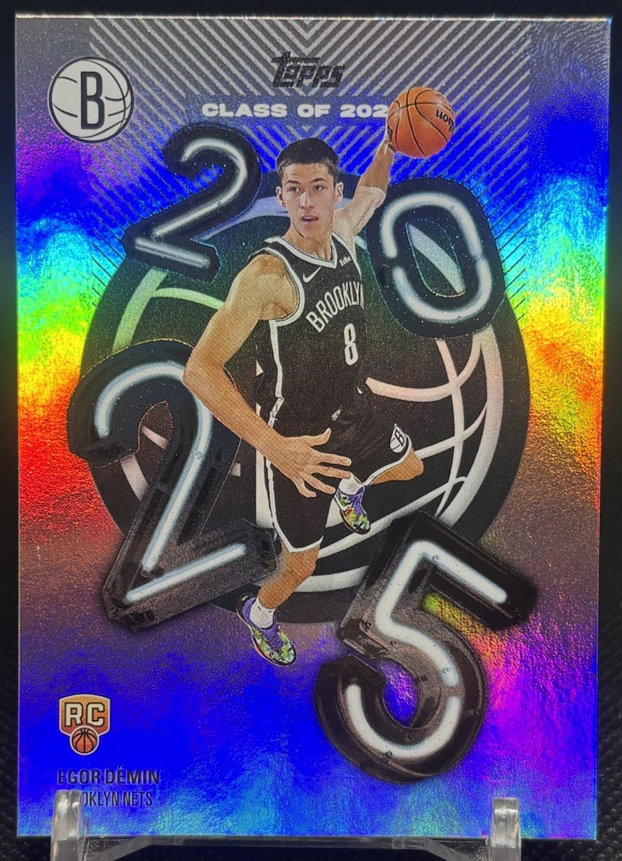 2025-26 Topps Egor Demin Class Of 2025 Case Hit SSP Brooklyn Nets  C25-8