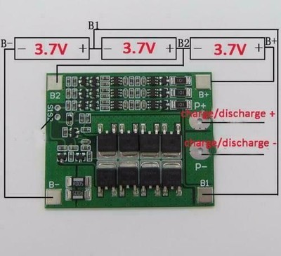 3S 12V 25A BMS LiPo Li-Ion Akku symmetrisch eBike UK Verkäufer UK Lager