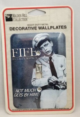 NEW Andy Griffith Show Barney Fife Metal HD Light Switch Cover w/Screws 5x3.5''