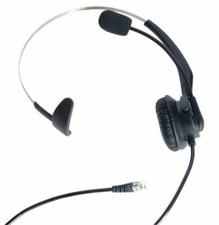 USA 4-Pin RJ11 Monaural Corded Operator Call Center Telephone Headset Headphone