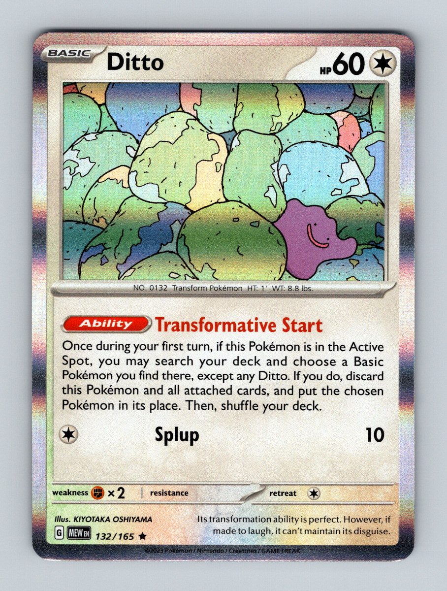 TCG Pokemon Card 151 - #132 Ditto