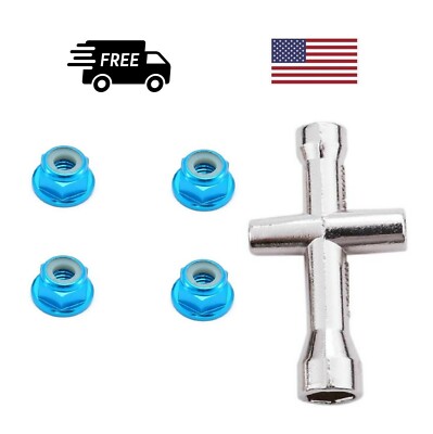 Traxxas Wheel Nuts Sky Blue Slash 2WD Slash 4x4 Rustler VXL Stampede Rally TRX