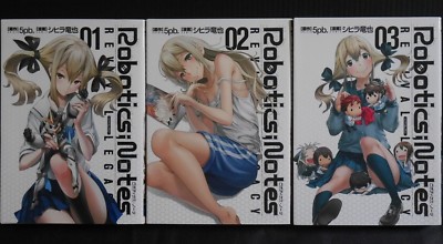 JAPAN Tatsuya Shihira Manga LOT: ROBOTICS;NOTES Revival Legacy vol.1~3 Complete