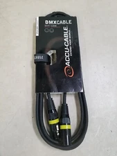 ADJ American DJ Accu-Cable 3-Pin DMX Lighting Fixture Effect 22 AWG Cable 10 ft