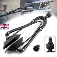 Dual Feed Double Outboard Motor Flusher Universal Inboard Boat Engine Flush Muff