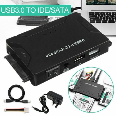 USB 3.0 zu IDE &SATA Konverter Externe Festplatte Adapter 2,5 3.5   Kabel Kit