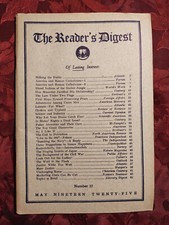 Reader's Digest May 1925 H. G. Wells Thomas Edison John Jay Chapman Elihu Root