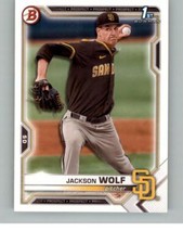 2021 Bowman Draft Jackson Wolf BD-141 San Diego Padres