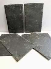 New 6 pieces Natural Slate Tile Roofing Dark Gray Pre Drilled Size 10" x 16"