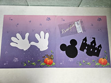 Scrapbook Supply Lot of 15 Disneyland Theme Paper  Embellishments