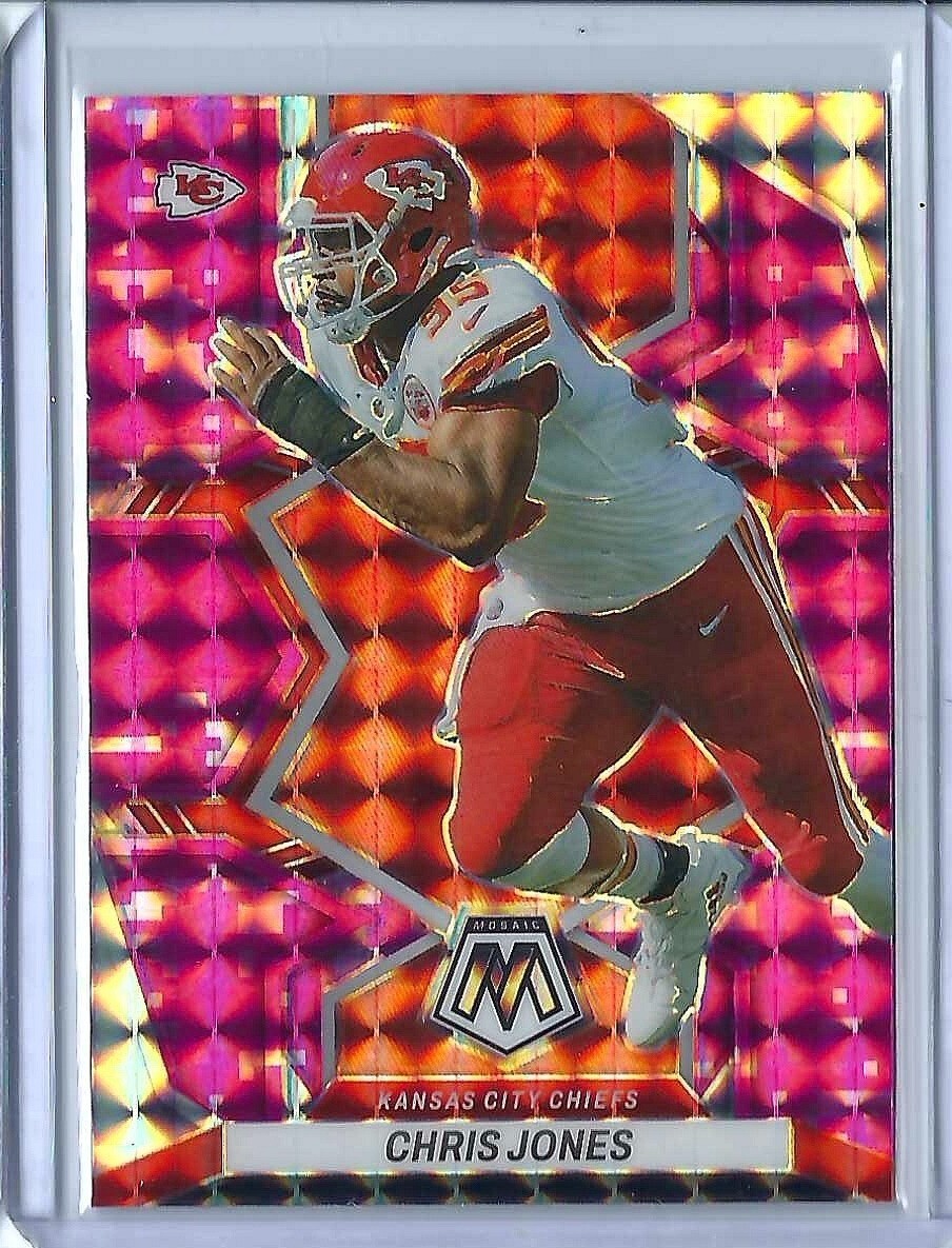 2022 Panini Mosaic Pink Camo CHRIS JONES #223 B437
