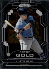 2023 Panini Prizm Curtis Mead #PG2 Pot of Gold Tampa Bay Rays