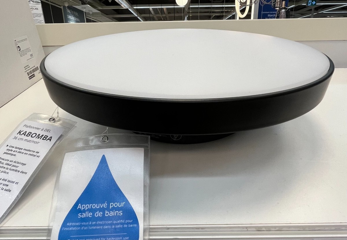 Brand New IKEA KABOMBA LED Ceiling Lamp Matte/Black 36 cm Brand New IKEA KABOMBA LED Ceiling Lamp Matte/Black 36 cm