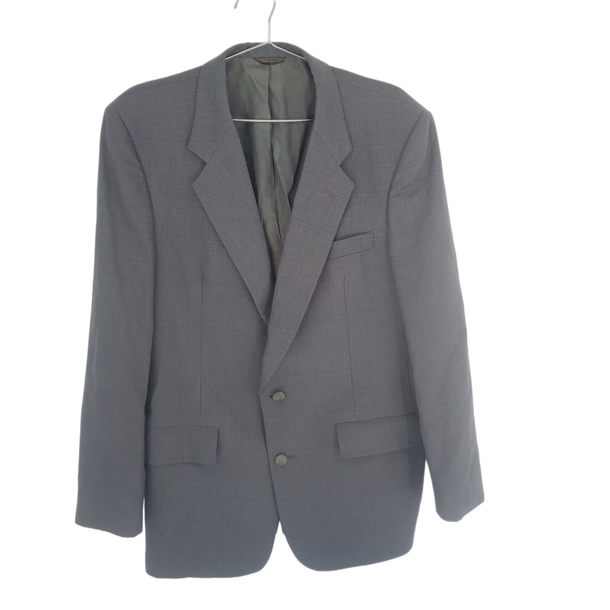 Vintage Christian Dior Monsieur Gray 100% Wool Sport Coat Men's