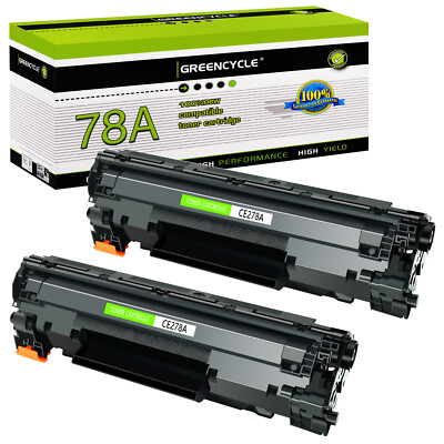 2PK CE278A 78A Ink Toner Compatible with HP LaserJet P1606dn M1536dnf MFP Black