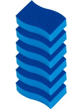 ELITRA Antimicrobial Non-Scratch Scrubber Cleaning Sponge, Pack of 6 - Blue