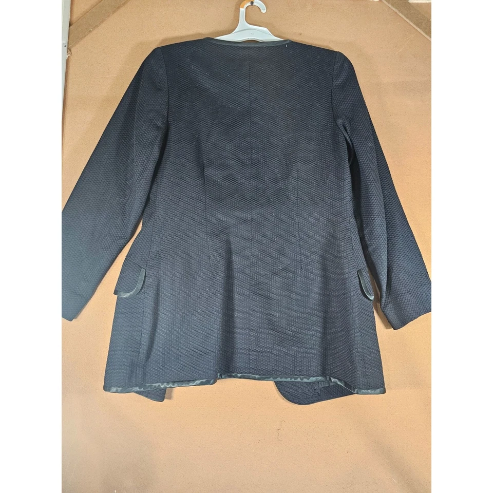 Blazer negro ajustado elegante vintage Andrea Jovine para mujer talla 8 Foto 4 de 4