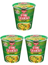 3 x Nissin YUMMY Minced Pork Instant CUP Noodle HIKING FOOD Camp Meals 60g